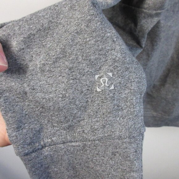 Lululemon Men's City Sweat Pullover Hoodie M Grey Heathered Coal Thermo 532 - Picture 4 of 13